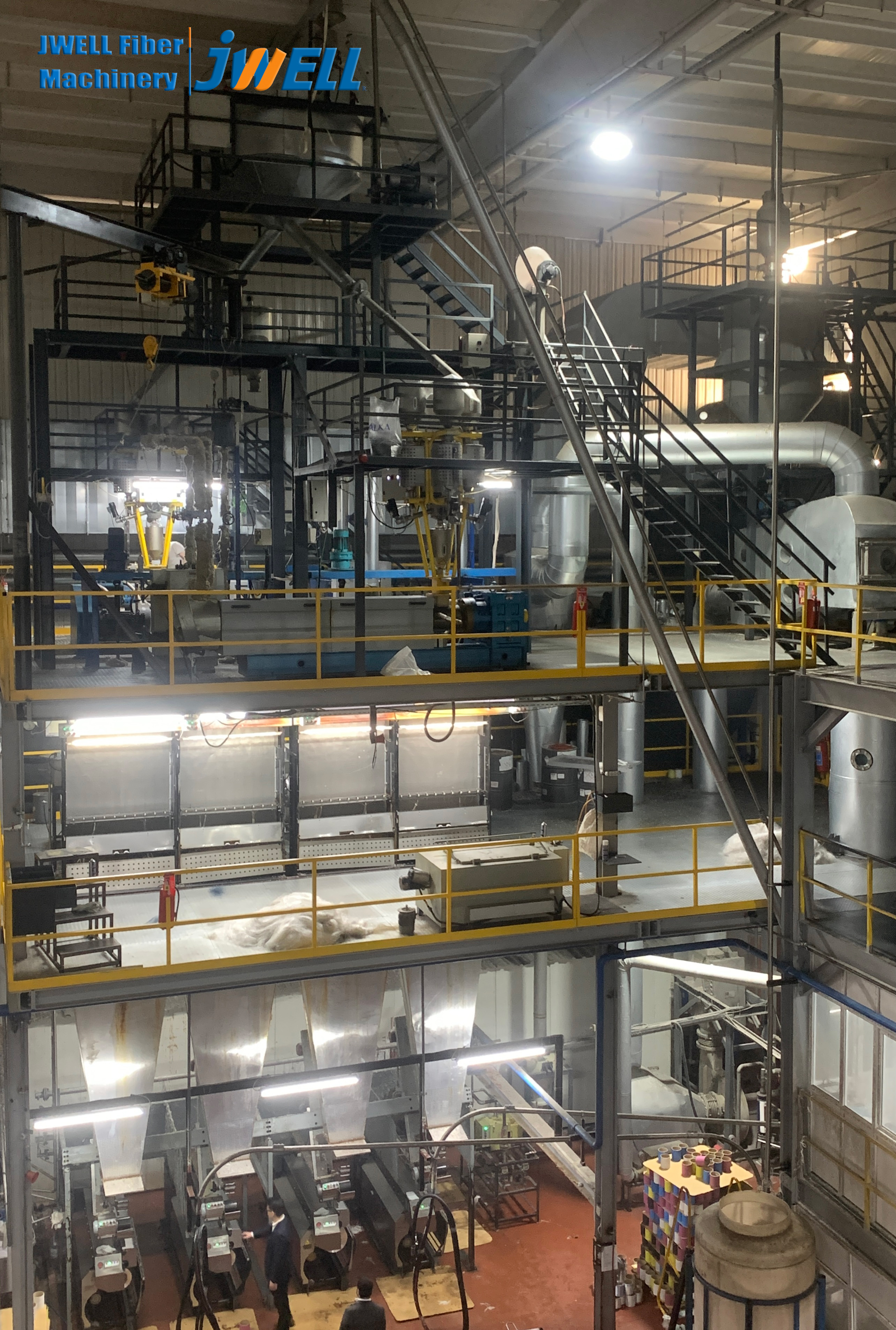 JWELL PET PA6 Composed POY Garnspinnlinie (Kundenseite)