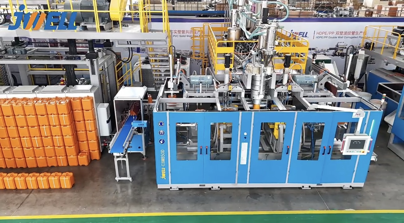 Vollelektrische 30-Liter-Hochgeschwindigkeits-Chemikalienbehälter-Kanister-Blasformmaschine 