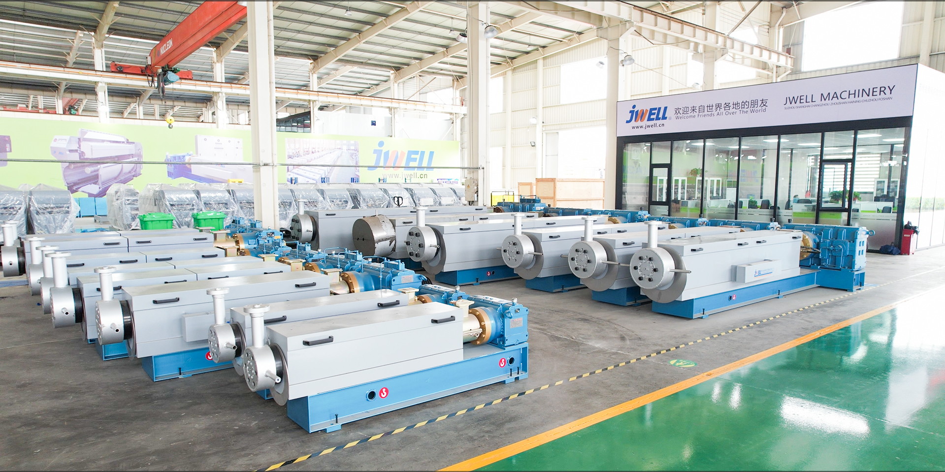 Extruder-Montagebereich