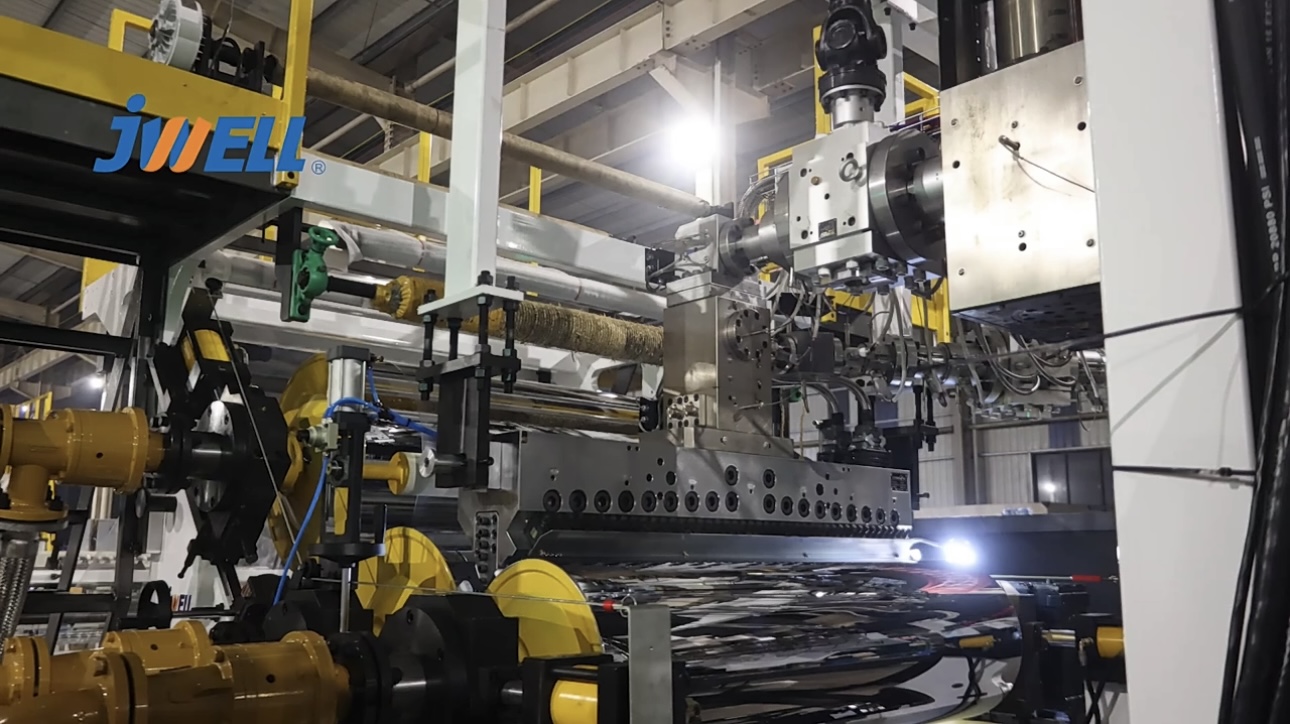 Jwell-Einzelschneckenextruder PET/PLA-Plattenextrusionsmaschine Hochleistungs-Kunststoffextrudermaschine