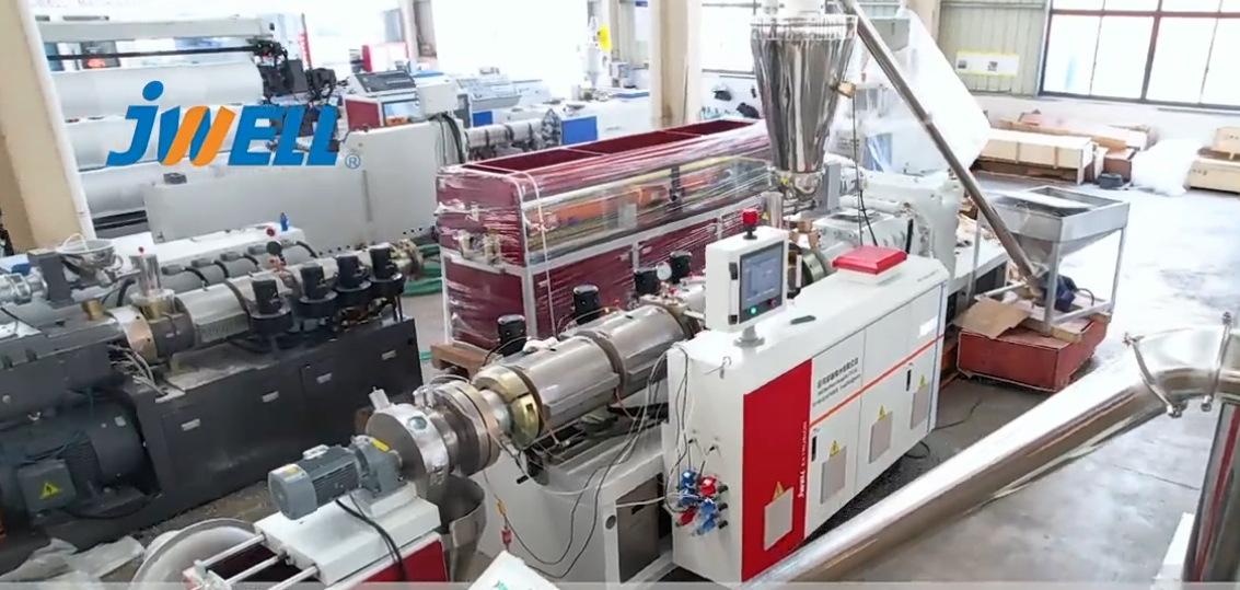 Jwell Extruder Machinery Counter Conical Twin Screw Extruders PVC Pelletizer/Granulator Machine 