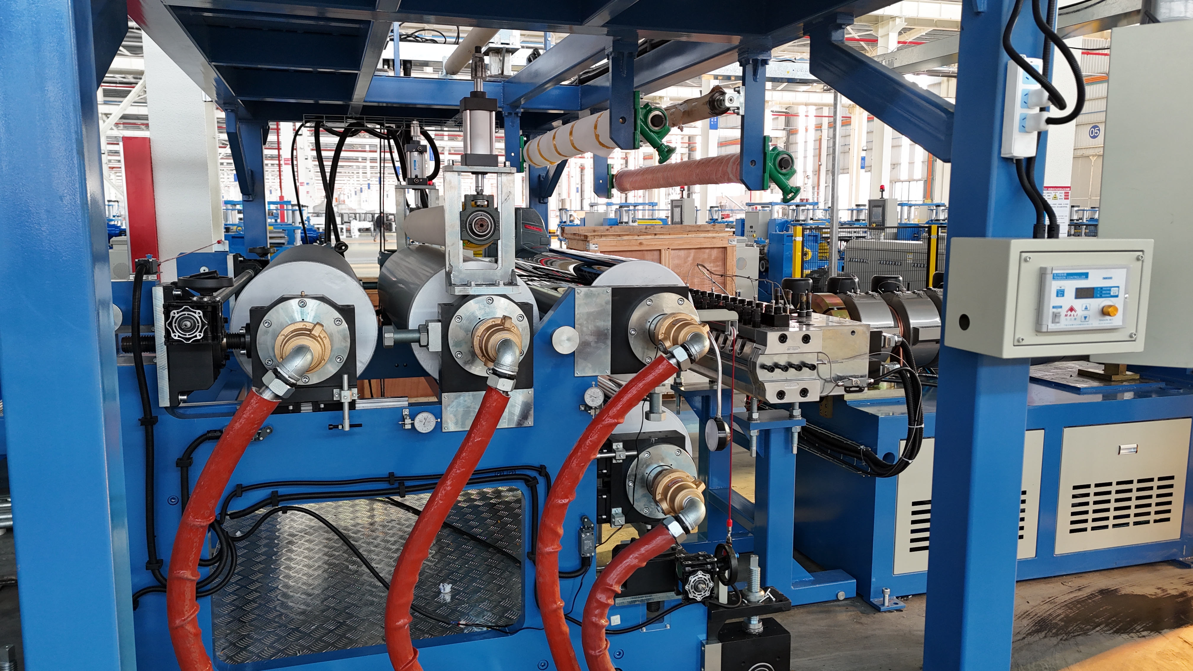 Kunststoff-UPVC/PVC/UV-künstliche Marmorimitat-Blattplatten-Dekorations-Bodenbrett-Fliesen-Extruder-Marmor-Stein-Blatt-Boden-/PVC-Fliesenherstellungsmaschine